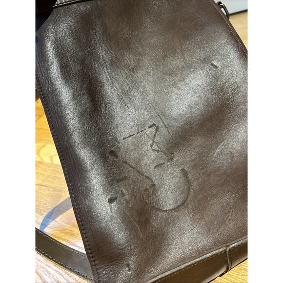 Balibetov Matera Bag Brown Leather Handcrafted Argentina strap Yurba Large - Picture 6 of 16